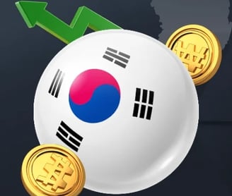 a ball with a flag of the south korea
