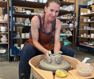 Pottery wheel pottery studio
