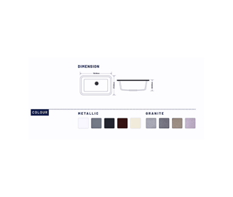 Quartz Kitchen Sink Single Big Bowl Dimensions and colors available