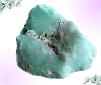 Photo of a piece of chrysoprase crystal