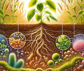 a plant life cycle of life in a soil - filled soil