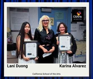 2025 Csarts Award winners for the Reid Gorecki Foundation Scholarship