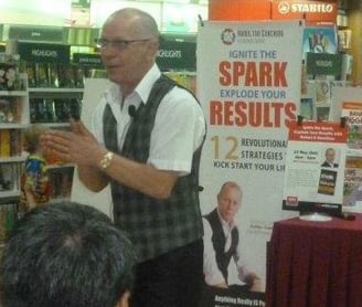 Rob Hamilton speaking on his book tour