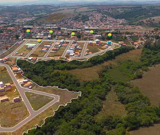 residencial vila reis vista aerea mapa lotes