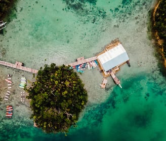 a boat dock with a dock and a dock with a boat