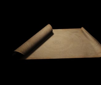 Ancient scroll or map, symbolizing customized therapeutic journeys and transformation