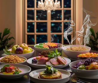 Un repas sains et appétissant
