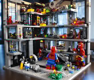 people holding miniature figures