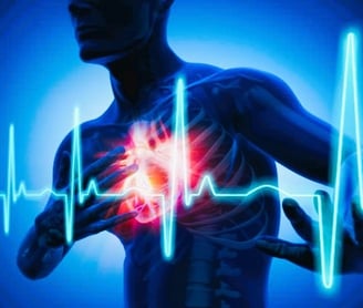 a man with a heart rate monitor on his chest