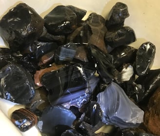 A Haul of obsidian from The Davis Mine