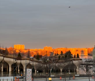 Sunset over the Hudson from the Meat Packing District