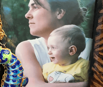 Zoe Elizabeth Falk with her Mother Shannon Falk