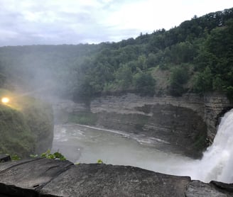 Otherworldly mists of Genesee Falls