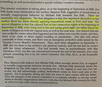 Zoe Falk's Sexual assault by Michael Falk
