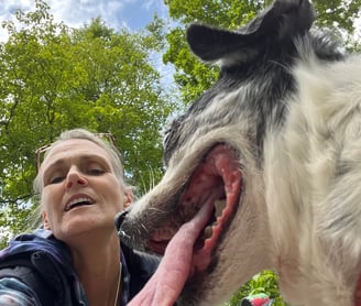 Gigi and Shannon Falk in Rockefeller State Preserve
