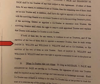 Community Property agreement Willitts Falk 2004