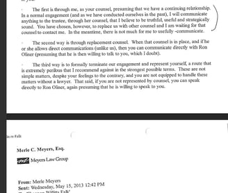 Ron Oliner is a complicit abuser