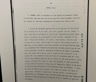 1979 Will of Samuel Falk