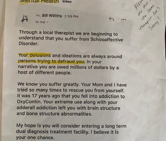 For 2020 Bill Willitts has gone to a local Oregon therapist without Shannon Falk