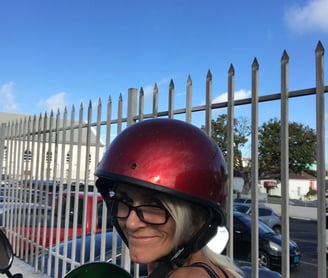 Renting a scooter in Nassau Bahamas