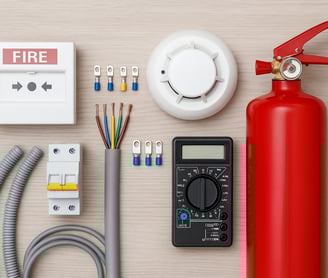 Fire safety and alarm equipment collection