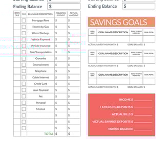 Expense Tracker Worksheet
