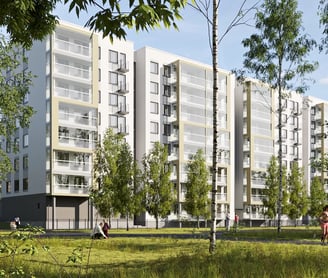 Daugiabučio vizualizacija
