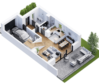 3D plano vizualizavimas
