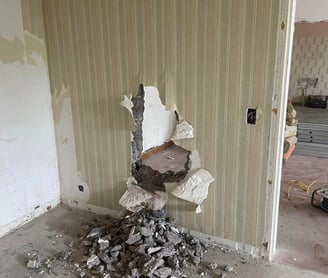 Travaux de démolition à Billom