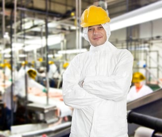 food processing plant clean and disinfected