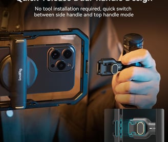 a man holding a camera and taking a picture of a camera