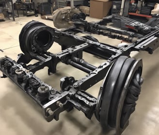 stainless steel and red industrial machine