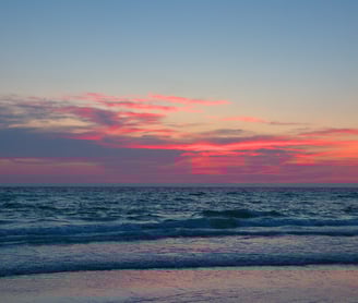 After sunset in Clearwater Beach, Florida