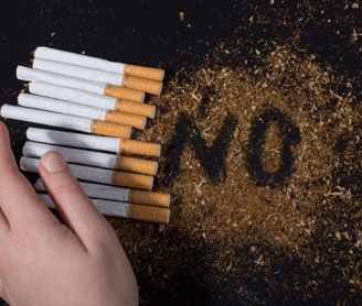 cigarettes and written no