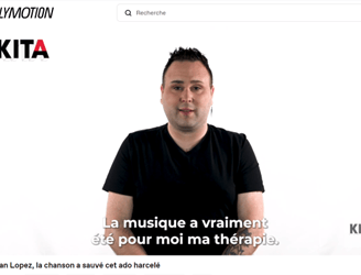 Photo de Gaëtan Lopez sauvé du harcèlement par la chanson