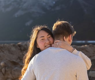 engagement in Banff national park