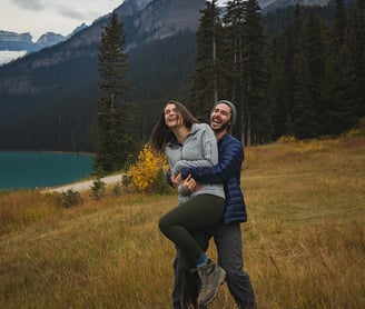 Lake Louise engagement photoshoot