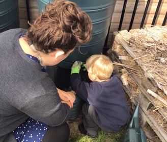 Child exploring