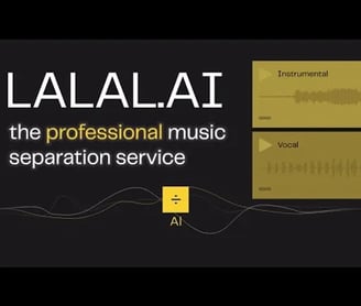 a professional music service for the professional musician LALAL.AI