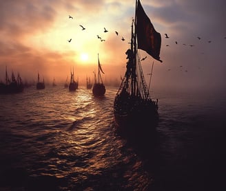 The_Fleet_Sets_Sail_for_England_The_Norman_fleet