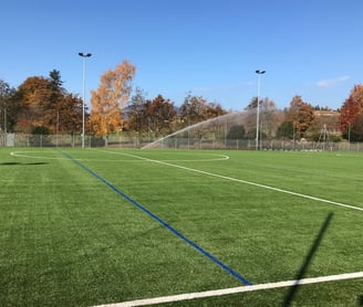 Terrain synthétique de la Saussaz. Terrain de jeu du FC Montreux-Sports.