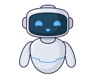 Image of a friendly AI Robot welcoming you