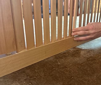 Each shutter is assembled by hand in our shutter shop