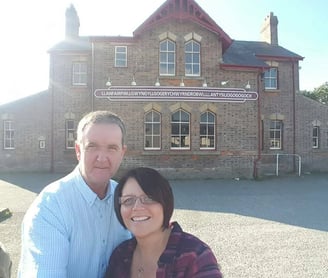 Bruce Clifton & Sonia Parker visiting a pub in North Wales