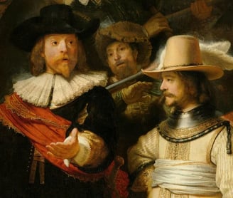 Detalhe do quadro “A Ronda Noturna” (1639-1642), de Rembrandt