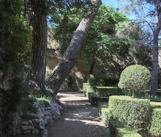 garden of a french castle in South of France