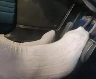 Manlyfoot using his white socked feet to pump a classic cars pedals typical of pedal pumping