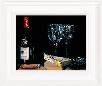a light lunch original oil painting by Chris Gill