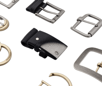 a variety of different types of belt buckles