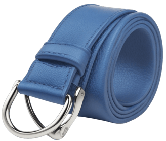 Blue belt with D-ring buckle